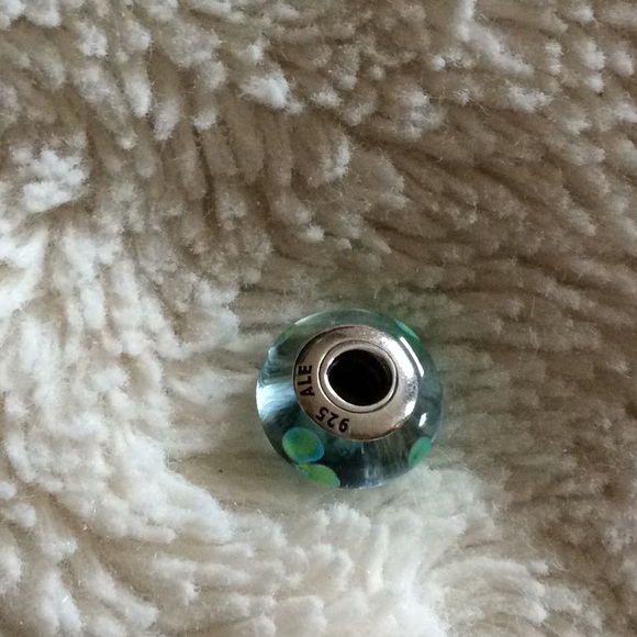 Pandora Glass Murano Charm with Flowers - Picture 9 of 12